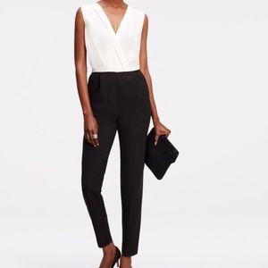 Black and White Ann Taylor Jumpsuit